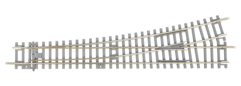 Piko 55170 - Scambio sinistro, con traversine di cemento - H0