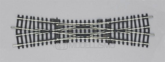 Piko 55224 - Doppio Scambio inglese DKW 15°/239 mm - H0