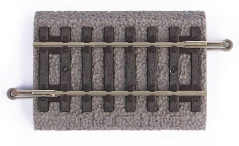 Piko 55405 - Binario dritto G62 con massicciata, 62mm - H0