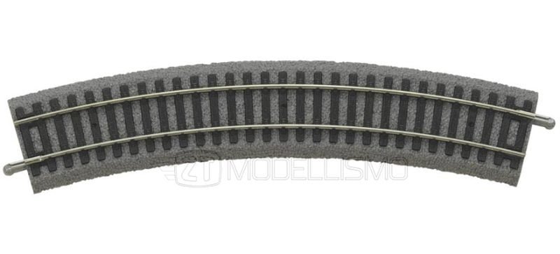 Piko 55412 - Binario curvo R2, r = 421,88 mm/30°, con massicciata - H0