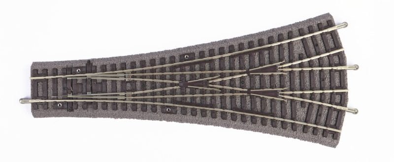 Piko 55425 - Binario A-Gleis con massicciata, Scambio triplo W3 15° & 15°/R9 - H0