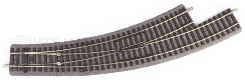 Piko 55427 - Scambio curvo sinistro manuale BWL R3/R4 con massicciata - H0