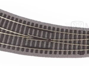 Piko 55428 - Scambio curvo destro manuale BWL R3/R4 con massicciata - H0