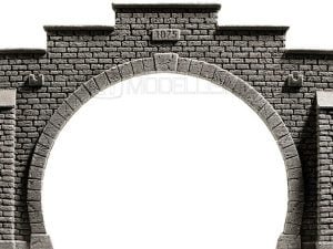 Noch 58052 - Portale in muratura per binario doppio - misure 21 x 14 cm - H0