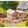 Noch 63616 - Set montagna Alm, 1 baita Alm Laser-cut, 1 set recinzione legno - Scala N
