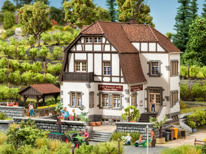 Noch 63712 - Set Vineria “Hauser-Bühler”, 1 fabbricato principale1 fabbricato di servizio tettoie e 6 filari di viti - Scala N