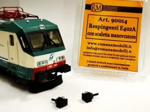 Romana Modelli 90014 – Respingenti E402A con scaletta manovratore - H0