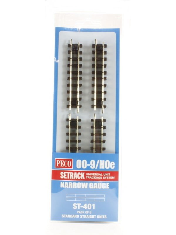 Peco ST-401 - Binario diritto L. 87 mm (pz 8) - H0