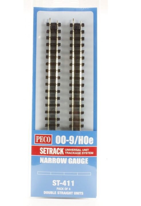 Peco ST-411 - Binario diritto L.  174 mm pz. 4 - H0