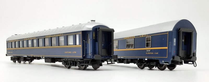 ACME 55278 - Set di due carrozze letti ex CIWL, Tipo MU e Tipo Ub costruzione Nivelles - H0