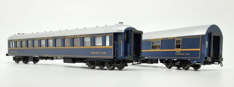 ACME 55278 - Set di due carrozze letti ex CIWL, Tipo MU e Tipo Ub costruzione Nivelles - H0