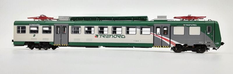 OS.KAR 2082 - Elettromotrice Trenord ALe 582 039 + Carrozza intermedia Le 562 012, livrea Trenord - H0