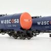 B-models VB-81059 - Set 2 carri da cisterna CZ Wascosa tipo Zacns,  livrea blu con testate arancio - H0
