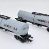 B-models VB-81060 - Set 2 carri da cisterna D-Wasco, livrea grigio chiaro, scritta piccola - H0