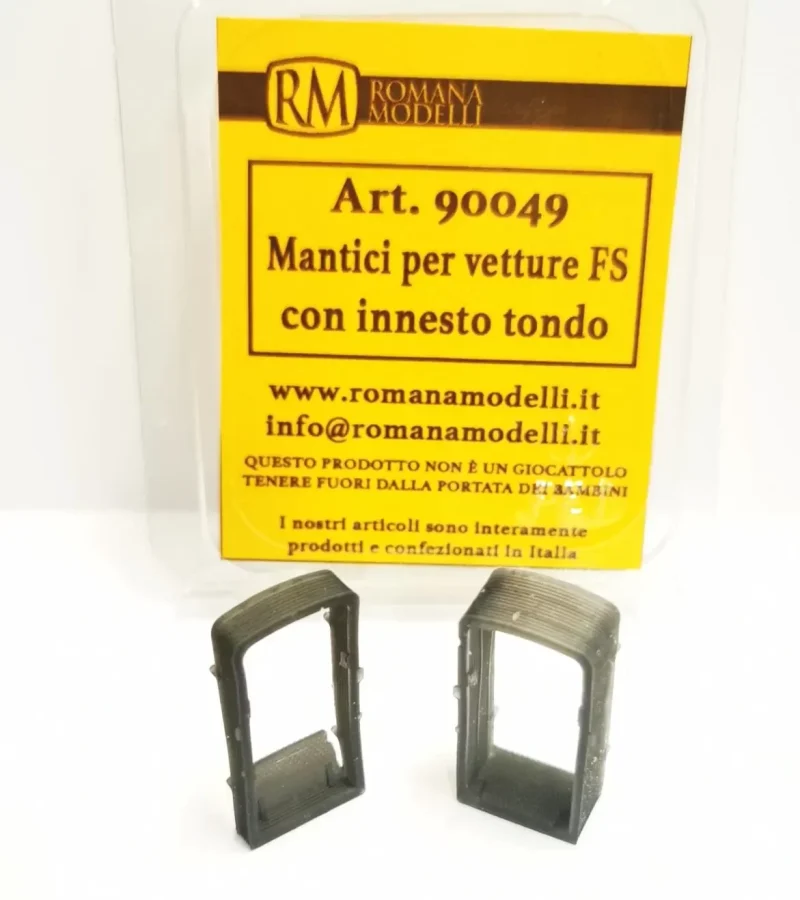 Romana Modelli 90049 – Mantici per Vetture FS con innesto tondo - H0