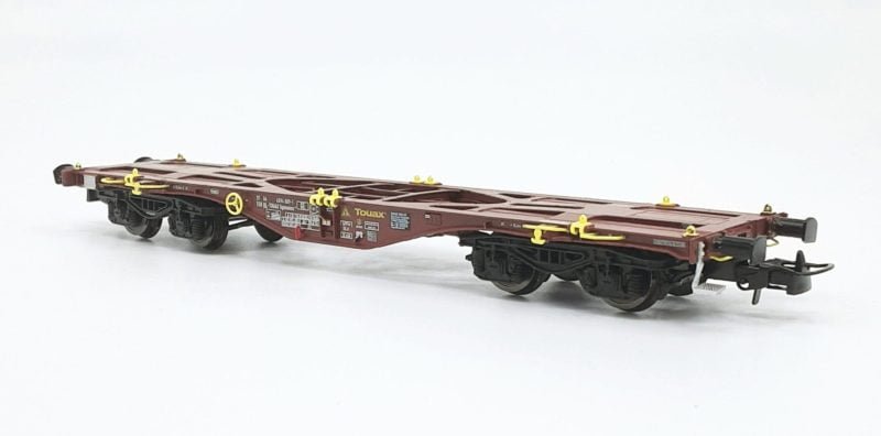 PT 100201 - Carro intermodale Tipo Sgmmnss da 40' TOUAX 37 84 459 4 015-8 - H0