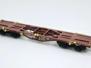 PT 100205 - Carro intermodale Tipo Sgmmnss da 40' TOUAX 37 84 459 4 043-0 - H0