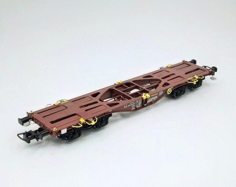 PT 100201 - Carro intermodale Tipo Sgmmnss da 40' TOUAX 37 84 459 4 015-8 - H0