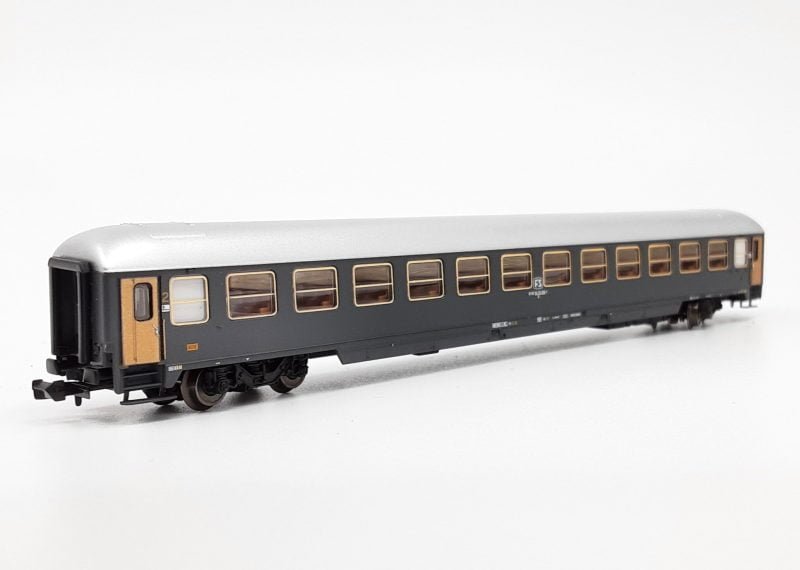 ACME 16110 - Carrozza 2° classe, FS, Tipo X, grigio ardesia - scala N
