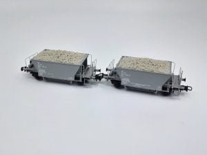 OS.KAR 4350 - Set due carri serie VFcc, livrea standard grigio cenere, FS - H0