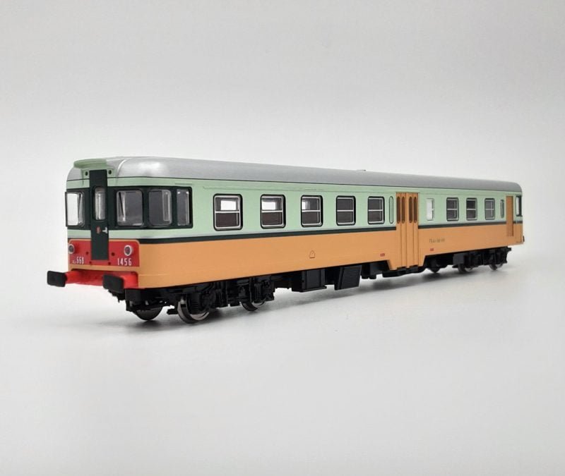 ViTrains 1019B - Automotrice Aln 668 1456, dummy, livrea verde Lichene e giallo coloniale, FS - H0