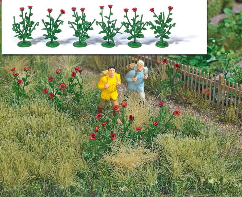 Busch 1255 - "Piante di papaveri" - H0