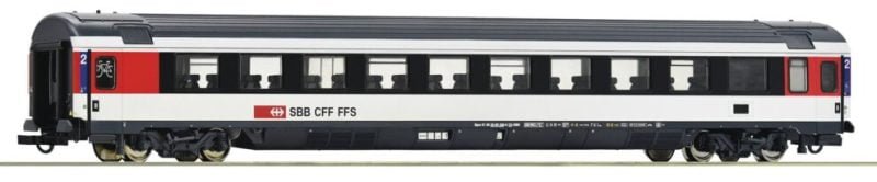 Roco 74282.B - Carrozza viaggiatori Eurocity, 2' cl., nuovo numero di servizio, tipo Bpm, SBB - H0