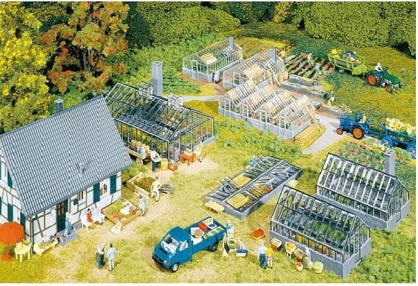 Faller 130253 - Centro di giardinaggio con serre - H0