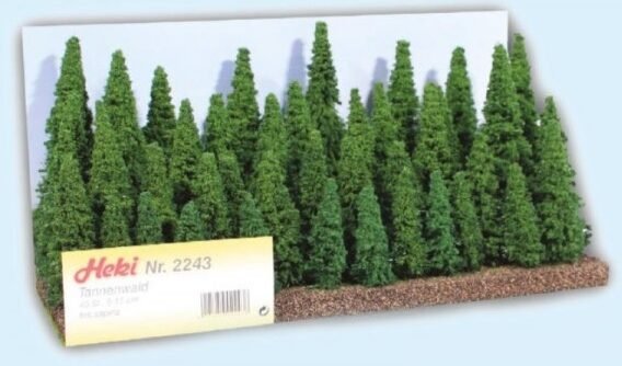 HEKI 2243 - Confezioni di 40 pini, altezza 5-12 cm - H0
