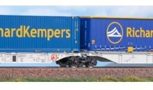 ACME 40381 - Carro intermodale, Sggrmss '90 bimodulo "HUPAC" con carico - H0