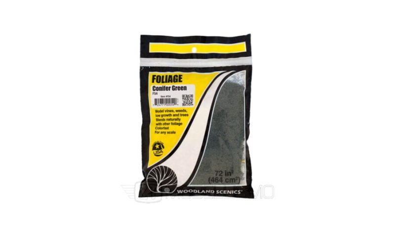 Woodland scenics F54 - Fogliame, verde conifera