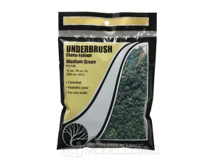 Woodland scenics FC136 - Fogliame grosso per sottobosco, verde medio