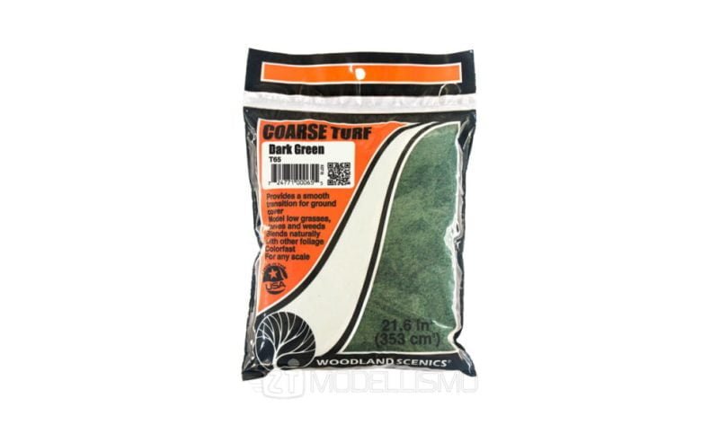 Woodland scenics T65 - Tappeto erboso, verde scuro