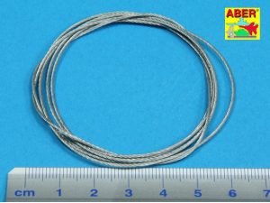 Aber TCS 09 - Cavi di traino in acciaio inossidabile, 0,9mm, 1 m - H0