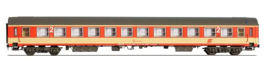 Jägerndorfer 90003 - Carrozza passeggeri di 2°cl. UIC-X, ÖBB, livrea Jaffa - H0