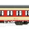 Jägerndorfer 90034 - Carrozza passeggeri di 2°cl UIC-X, ÖBB, livrea arancio/crema Sparlack, logo Pflatsch rosso - H0