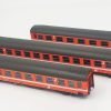 Jägerndorfer 90401 - Set 3 carrozze passeggeri, due 2'cl. una 1'cl., ÖBB, livrea arancione - H0
