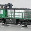 Mehano PI-MH90563DS - Locomotiva Fret Italia D100 102, logo FRET Italia, livrea grigio/verde con mancorrenti verdi/rossi - DCC SOUND - H0