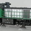 Mehano PI-MH90565DS - Locomotiva Captrain Italia D100 105, logo CAPTRAIN, livrea grigio/verde con mancorrenti verdi/rossi - DCC SOUN - H0