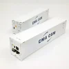 PI12414 - Set di 2 Container Frigo HC da 40" CMA CGM, bianco con scritta blu - H0