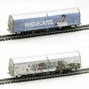 AM245037 - Carro tipo Hbbillns22 SBB con graffiti, serie excl Lemke - H0