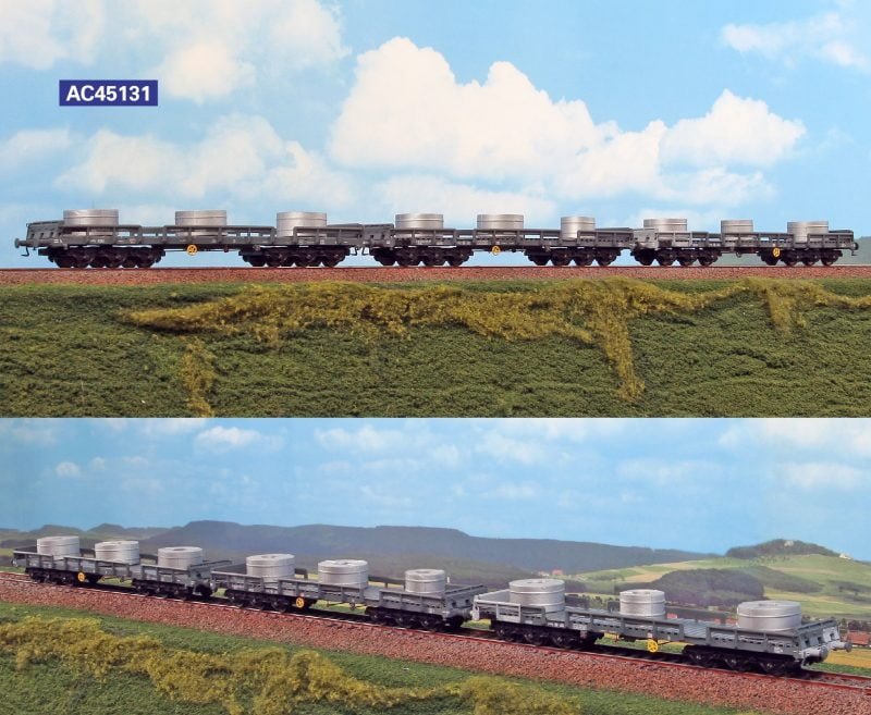 ACME 45131 - Set tre carri tipo Sa FS "Italsider" per trasporto coils - Epoca IV - H0