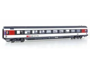 LS Models 47376 - Carrozza tipo EC SBB Bpm di 2° classe, livrea EC con pittogramma bici - Epoca VI - H0