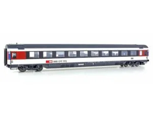 LS Models 47377 - Carrozza tipo EC SBB Bpm di 2° classe, livrea EC con pittogramma bici - Epoca VI - H0
