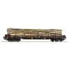 ROCO 76574.C - Carro tipo Rs SBB-CFF-FFS con carico di legname - Epoca V-VI - H0